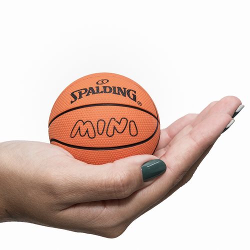 Mini Bola de Basquete Spalding Spaldeen - Laranja
