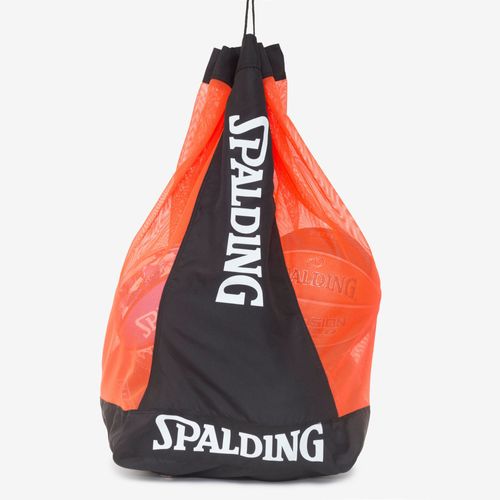 Porta Bola Spalding Bag 10 - Preto e Laranja