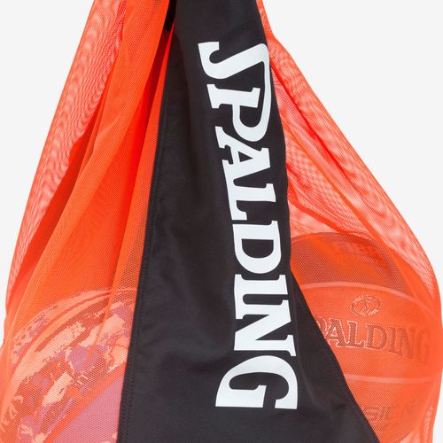 Porta Bola Spalding Bag 10 - Preto e Laranja