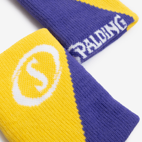 Munhequeira Spalding Double - Amarelo e Roxo
