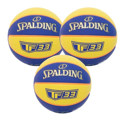 KIT 3 Bolas De Basquete Spalding 3X3 Tf-33 - Tamanho 6