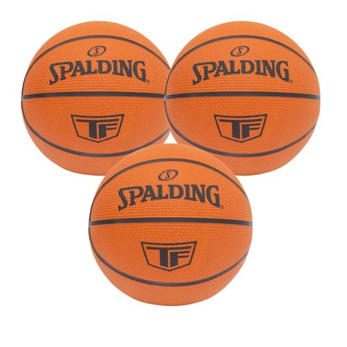 KIT 3 Mini Bolas de Basquete Spalding TF - Tamanho 1