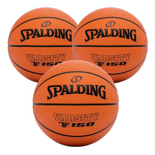 KIT 3 Bola de Basquete Spalding Varsity Tf-150 - Tamanho 5