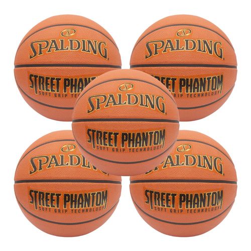 KIT 5 Bola de Basquete Spalding Street Phantom - Tamanho:07