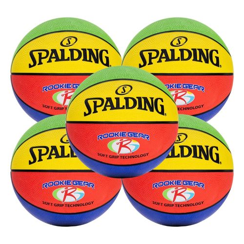 KIT 5 Bola de Basquete Spalding Rookie Gear - Tamanho:05