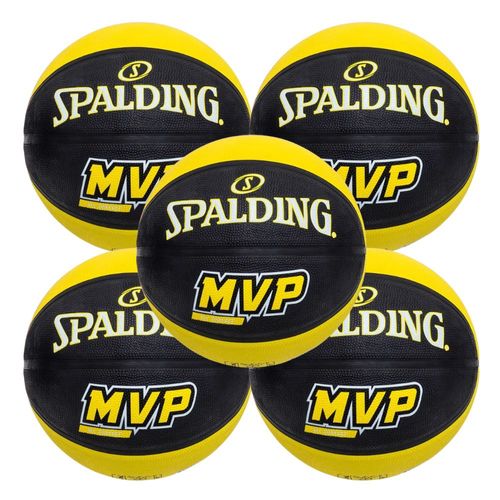 KIT 5 Bola de Basquete Spalding MVP - Tamanho:07