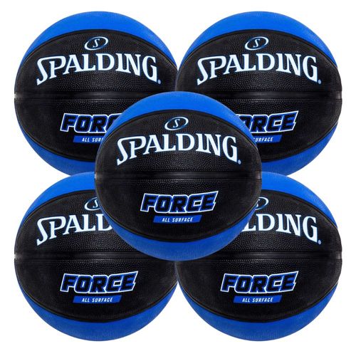 KIT 5 Bola de Basquete Spalding Force - Tamanho 07