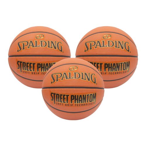 KIT 3 Bola de Basquete Spalding Street Phantom - Tamanho:07