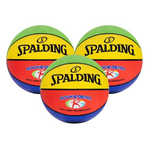 KIT 3 Bola de Basquete Spalding Rookie Gear - Tamanho:05