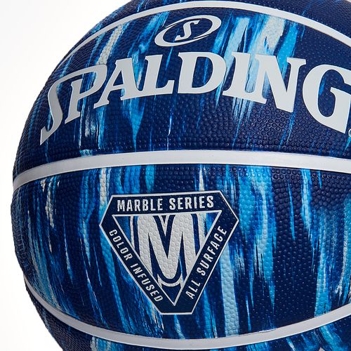 Bola De Basquete Spalding Marble - Azul Marinho