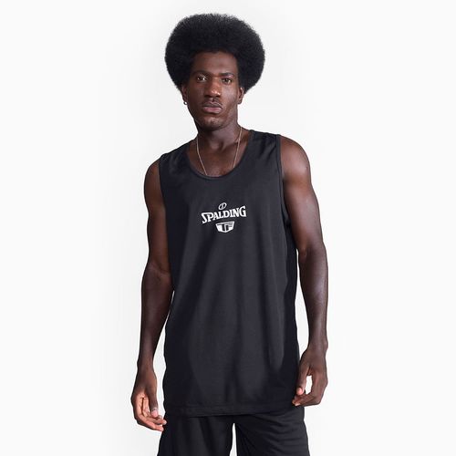 Regata Spalding Dupla Face Masculina Preto e Cinza