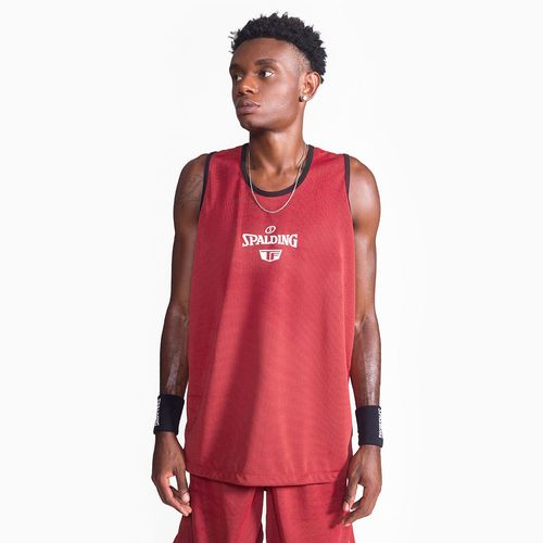 Regata Spalding Dupla Face Masculina Preto e Vermelho
